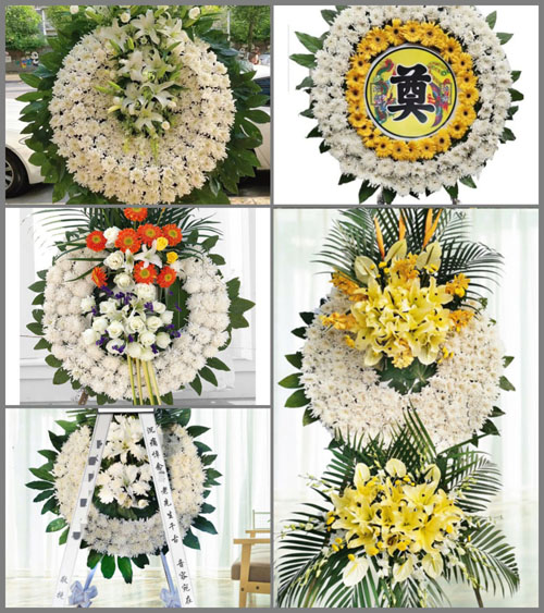 山东青岛平度市同和街道匙刘家村花圈速递