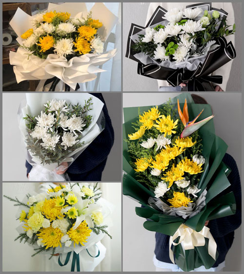 山东青岛平度市同和街道匙刘家村白事花束代送